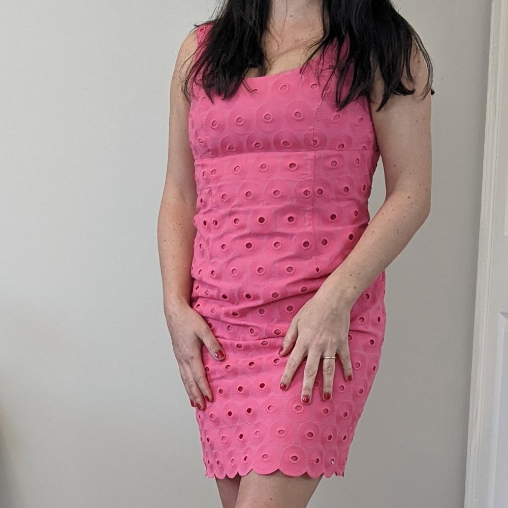 Pink Cocktail Dress - Size 6 - Perfect for High Tea, Bridal Shower, Day Date